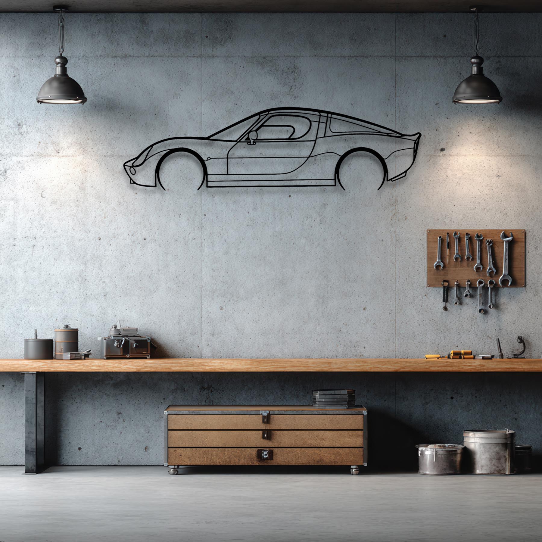 Vertige Detailed Silhouette Metal Wall Art