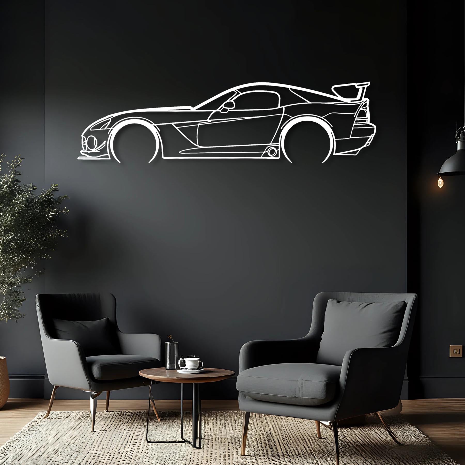 Viper ACR 2009 Detailed Silhouette Metal Wall Art