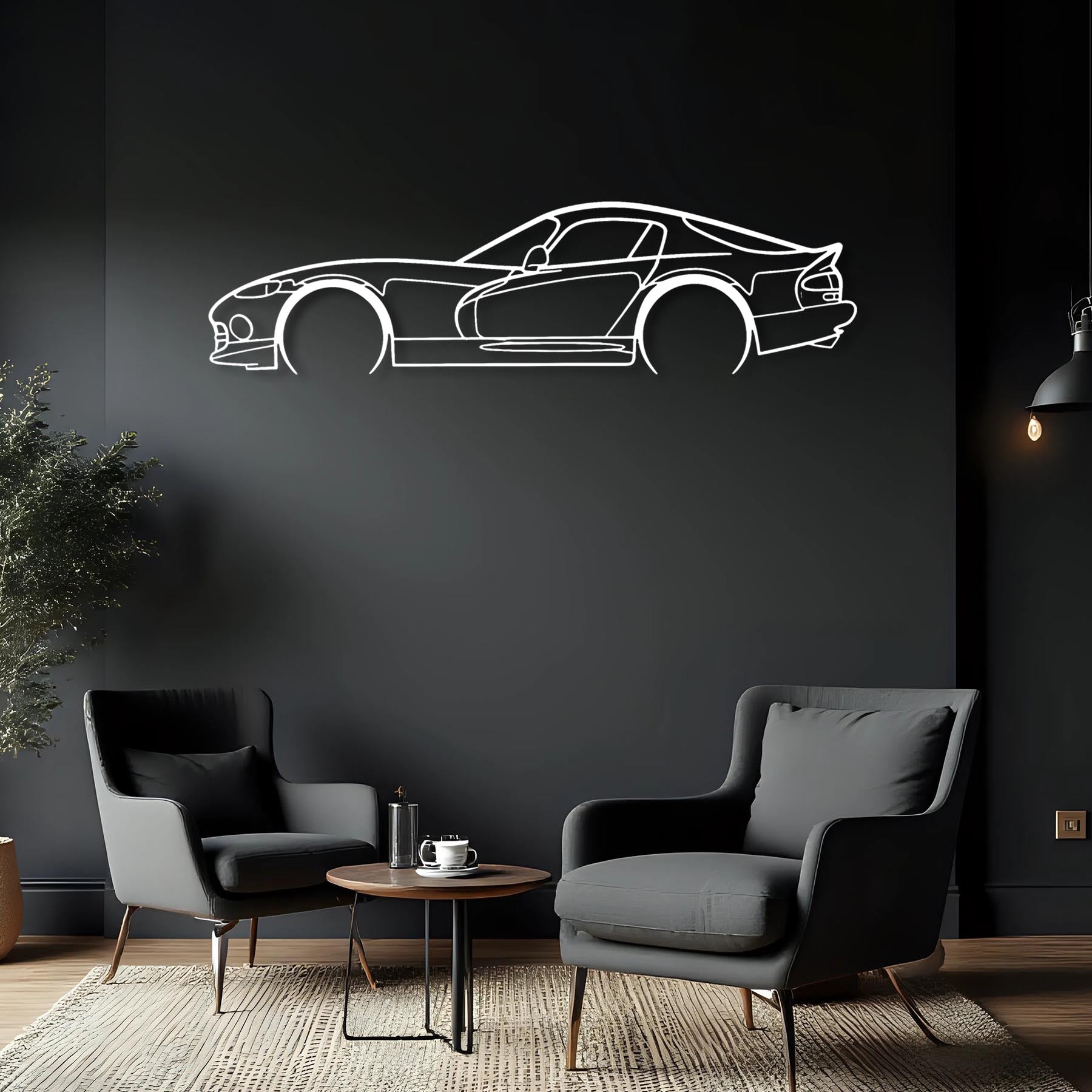 Viper ACR SR II 2002 Detailed Silhouette Metal Wall Art