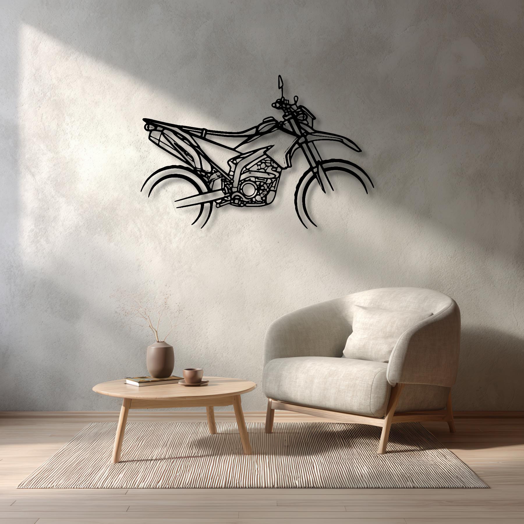 WR250R Silhouette Metal Wall Art