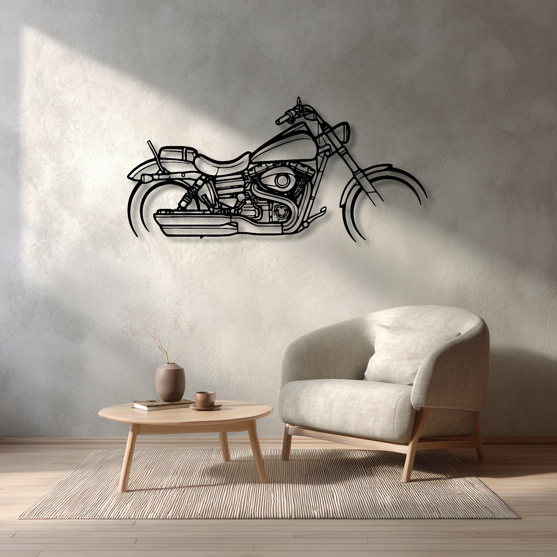 Wide Glide 2015 Silhouette Metal Wall Art