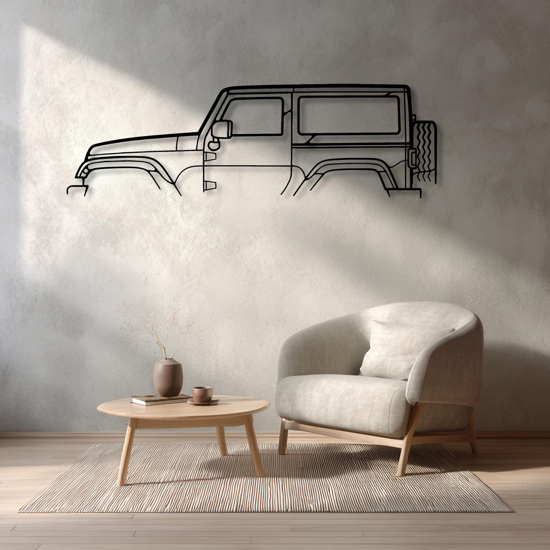 Wrangler 2013 Classic Silhouette Metal Wall Art