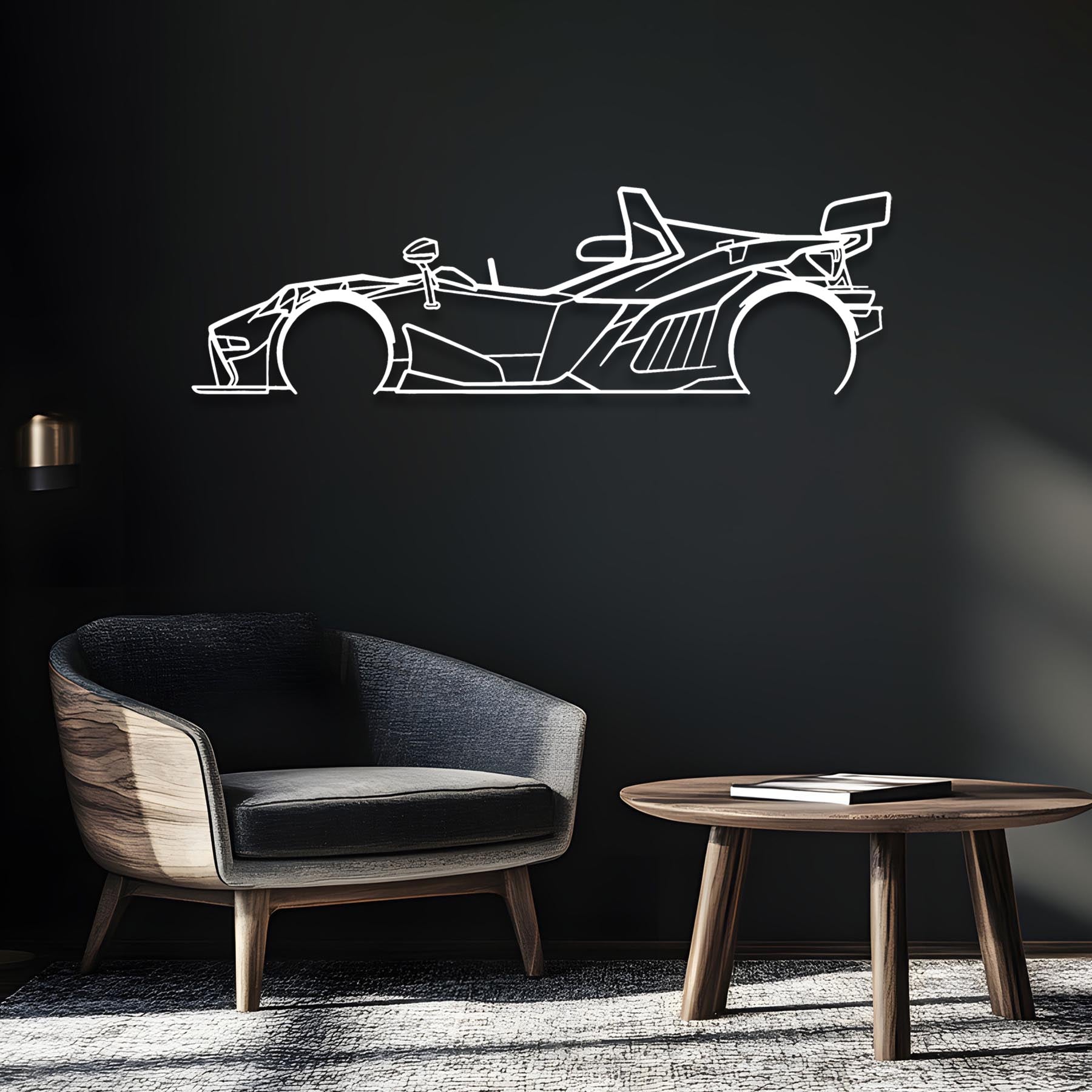 X-Bow Silhouette Metal Wall Art