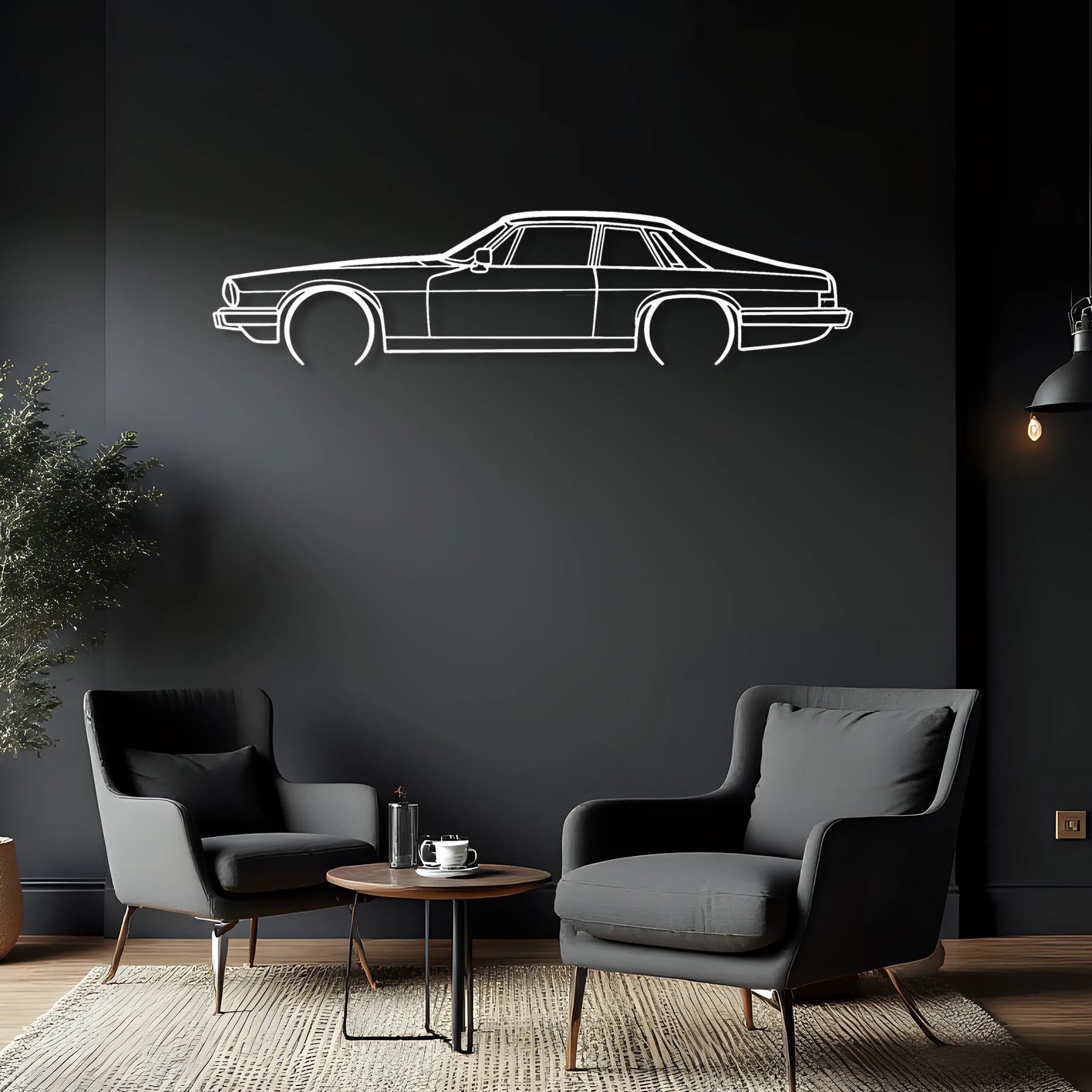 XJS Detailed Silhouette Metal Wall Art