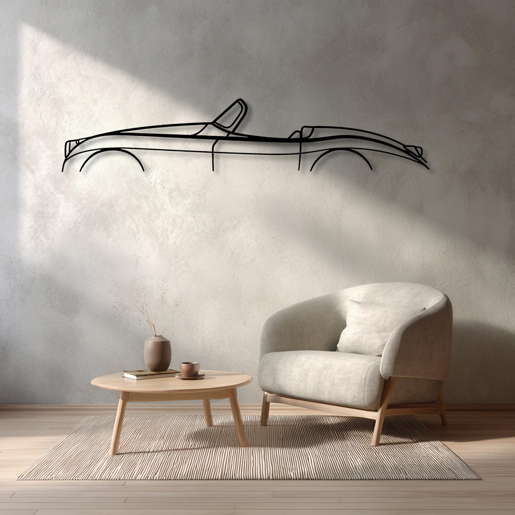 XK150 1959 Classic Silhouette Metal Wall Art