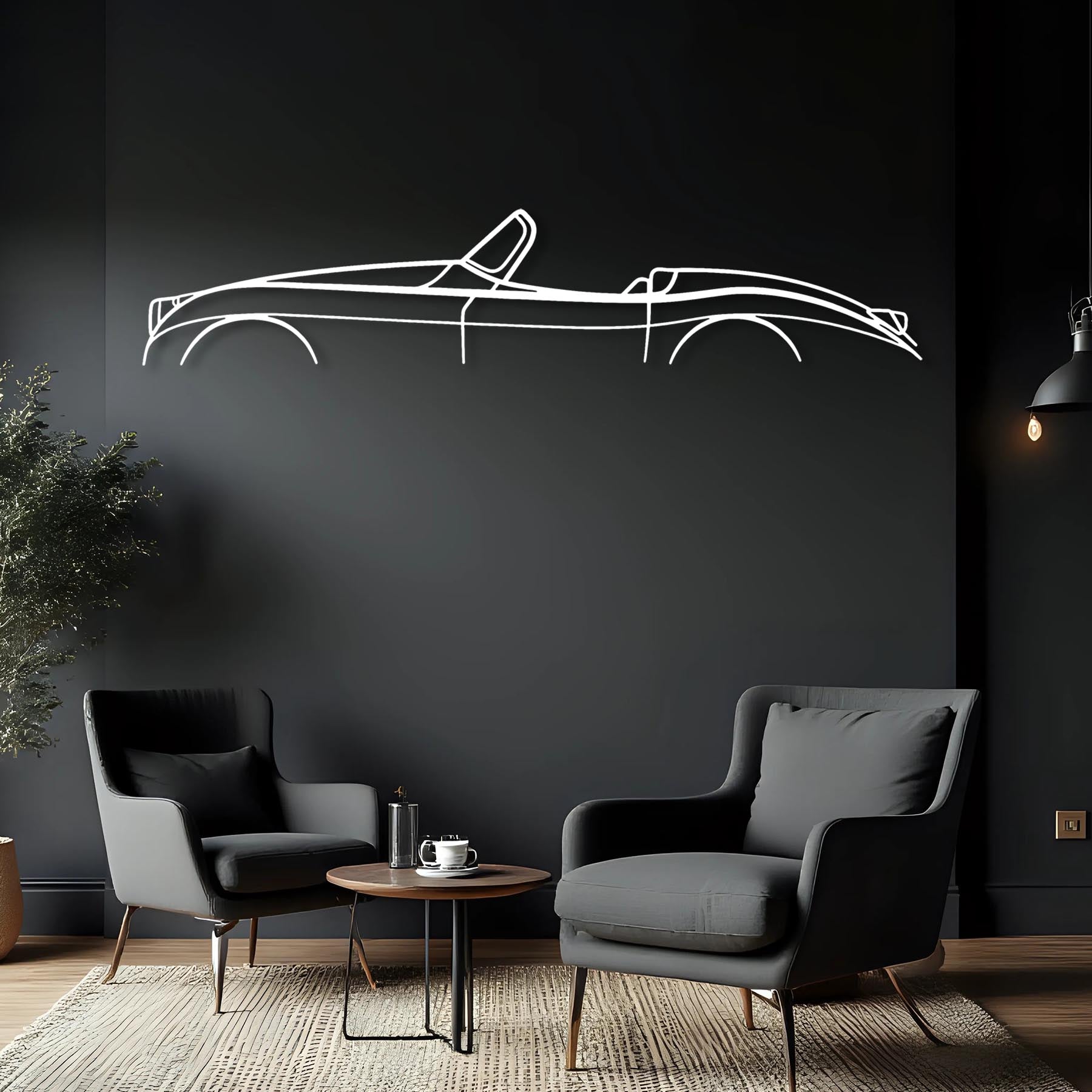 XK150 1959 Classic Silhouette Metal Wall Art