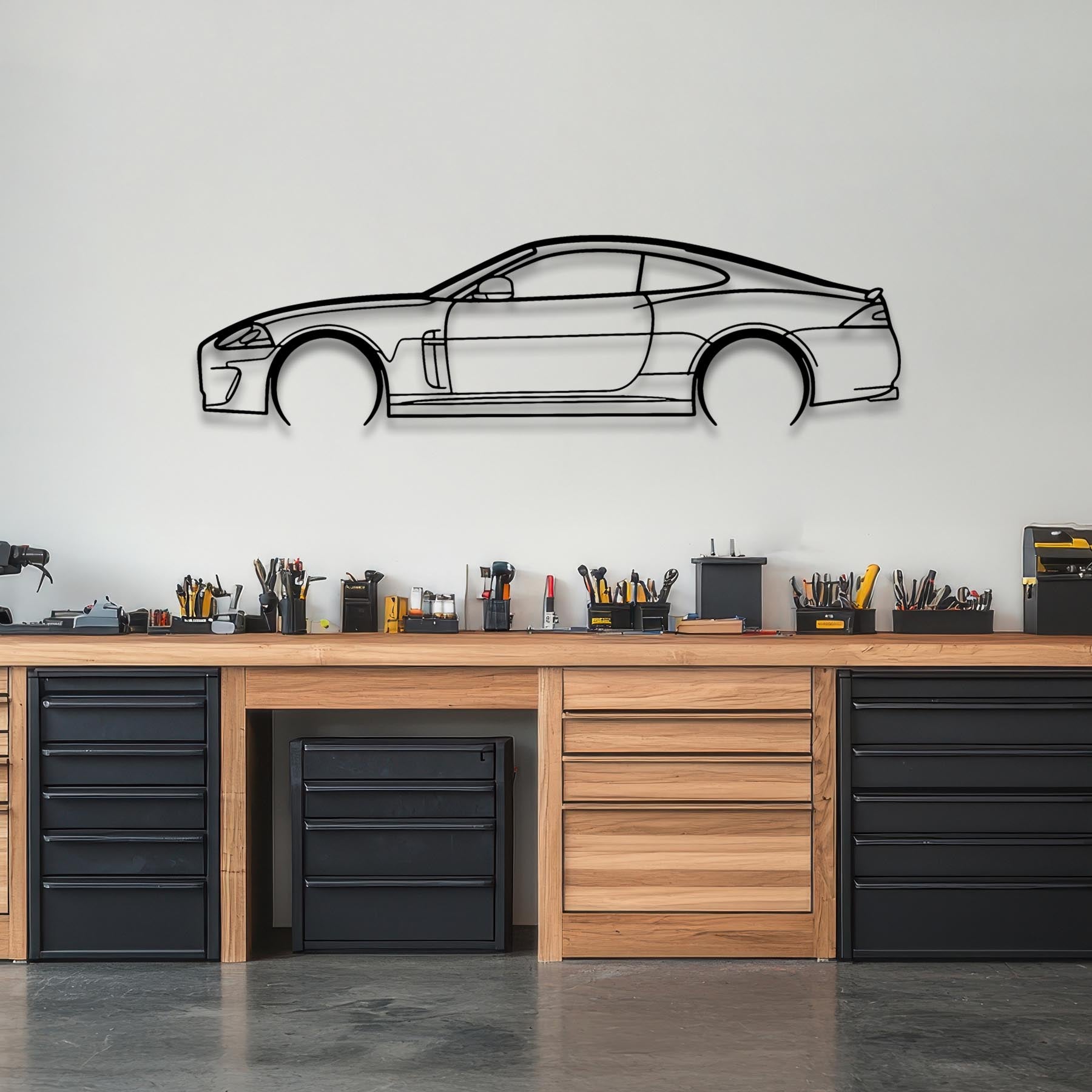 XK Detailed Silhouette Metal Wall Art