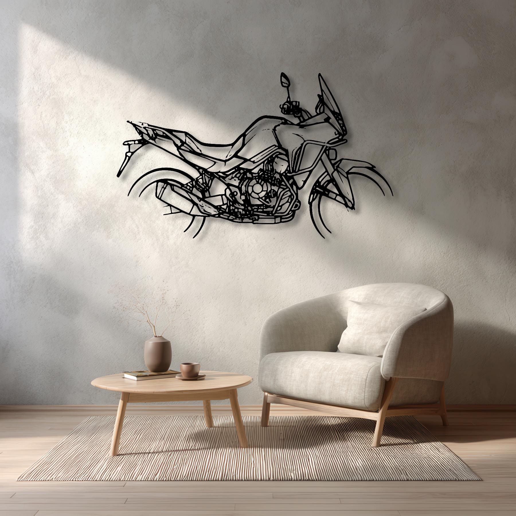 XL750 Transalp 2023 Silhouette Metal Wall Art