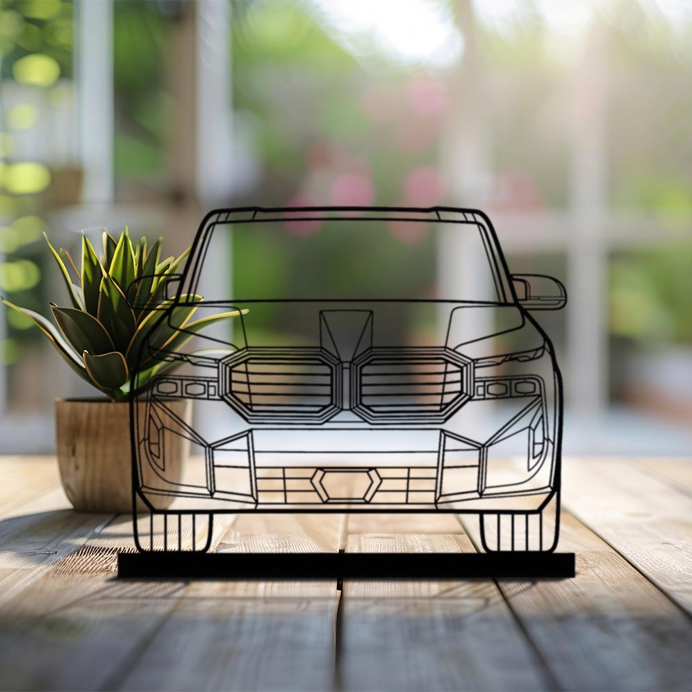 XM Front Silhouette Metal Art Stand