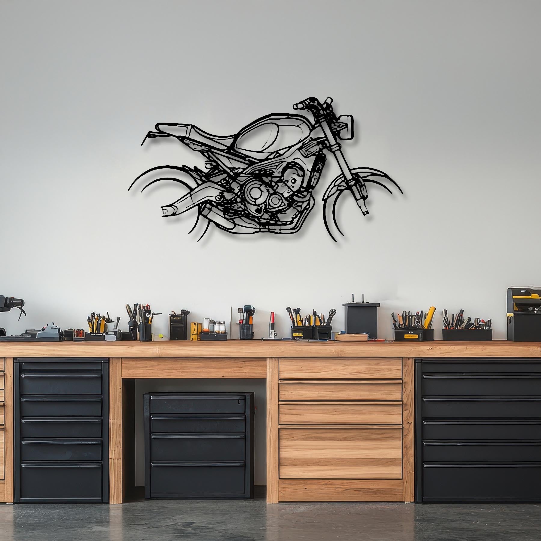 XSR 900 2019 Silhouette Metal Wall Art