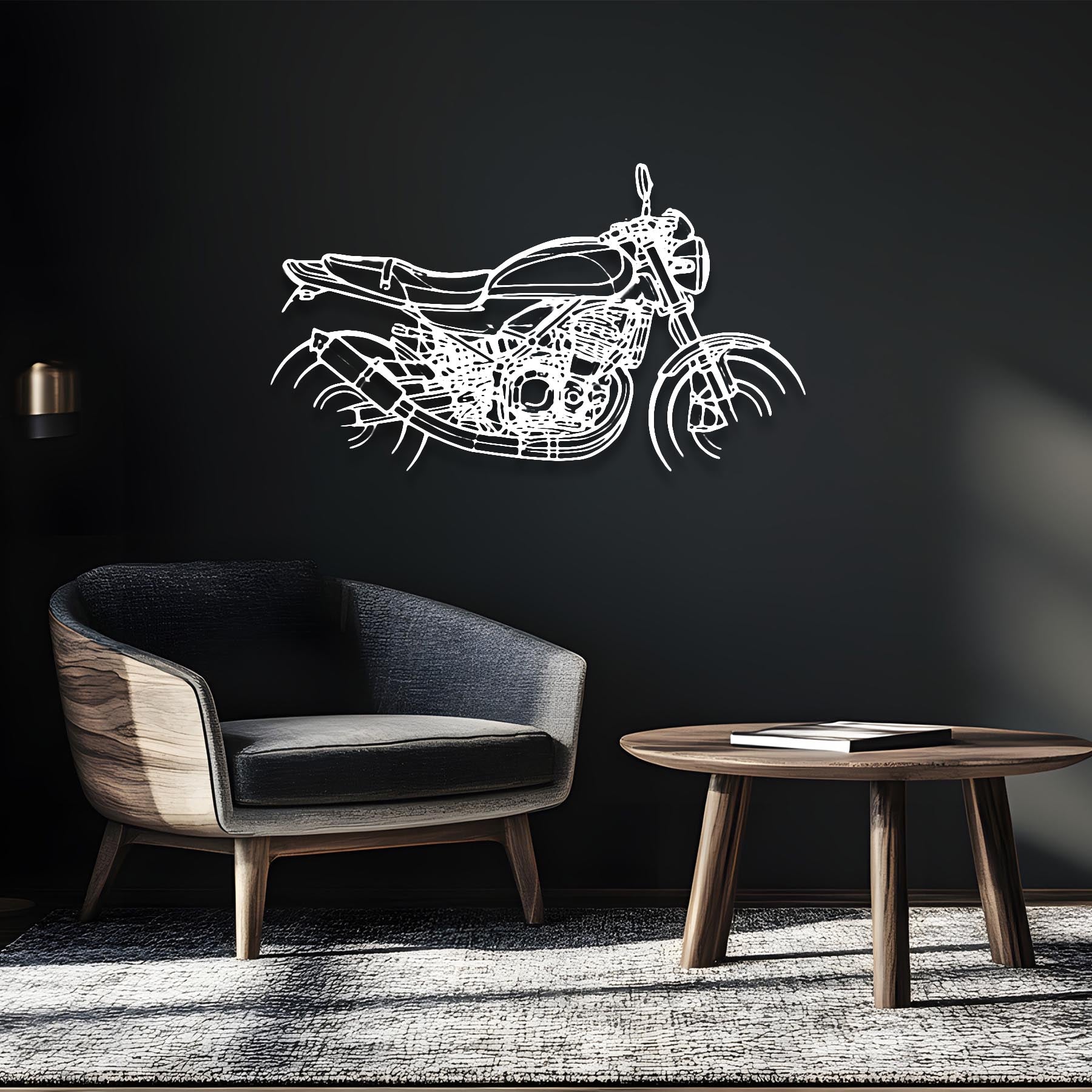 Z900RS 2020 Silhouette Metal Wall Art