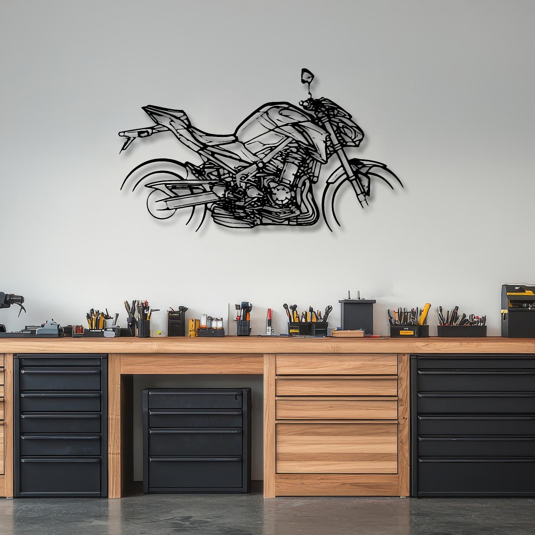 Z900 2017 Silhouette Metal Wall Art