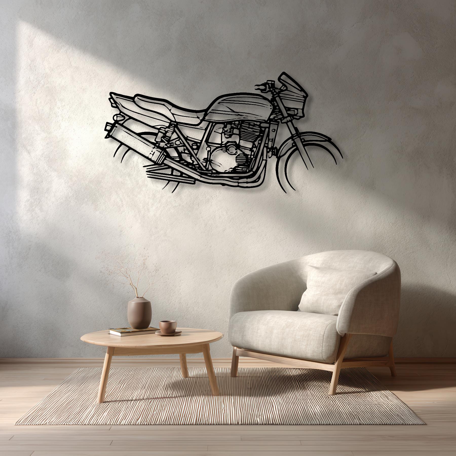 ZRX 1200R Silhouette Metal Wall Art