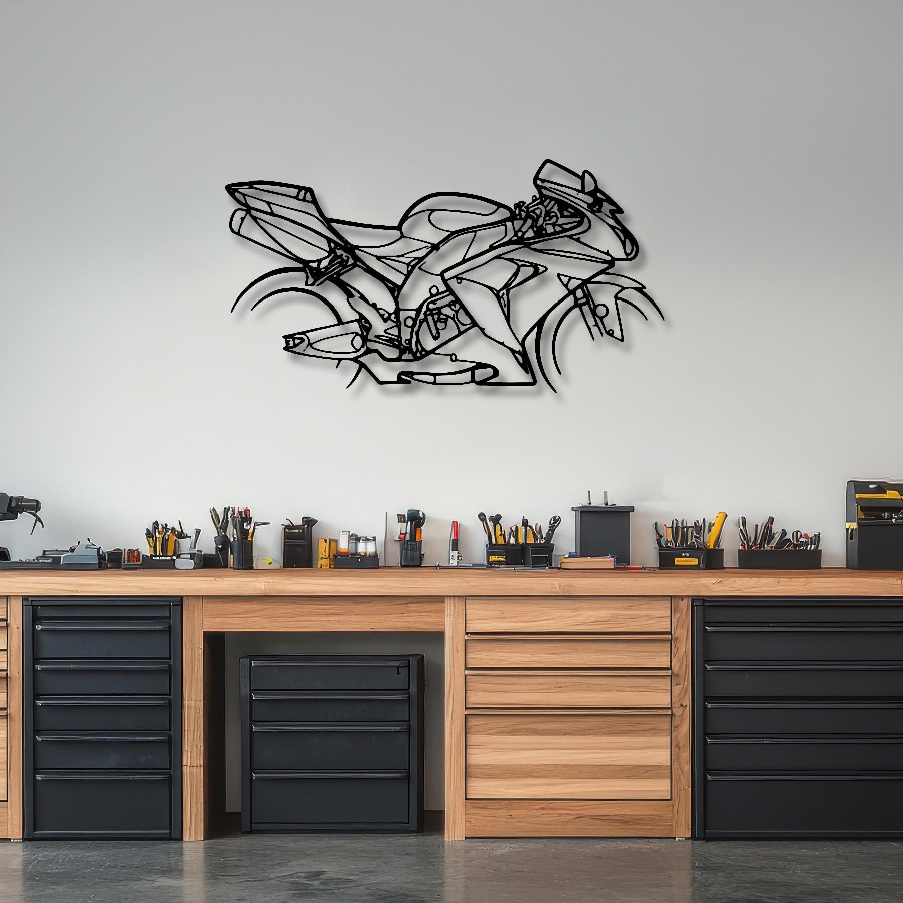 ZX10R 2007 Silhouette Metal Wall Art