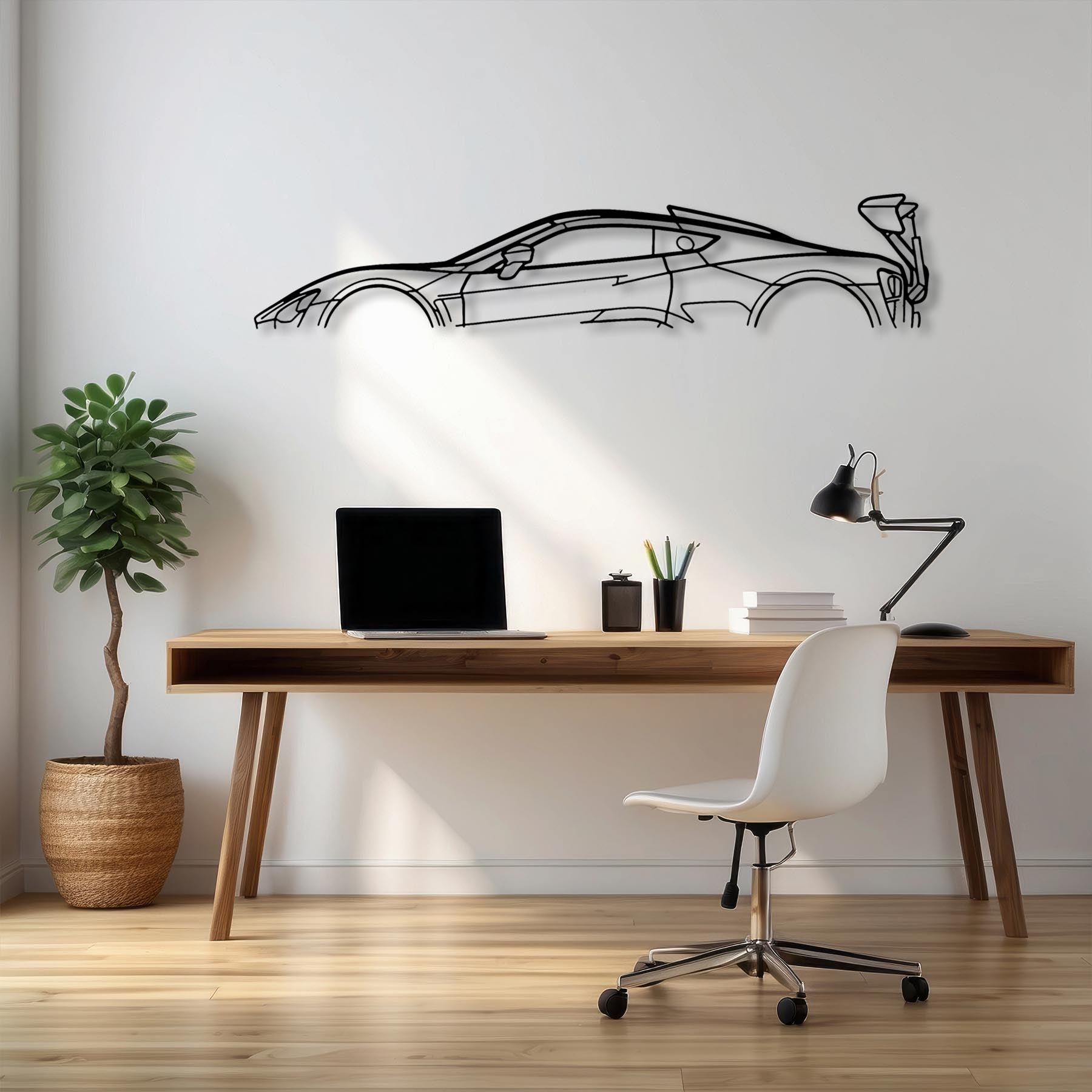 Zenvo TSR 2020 Classic Silhouette Metal Wall Art