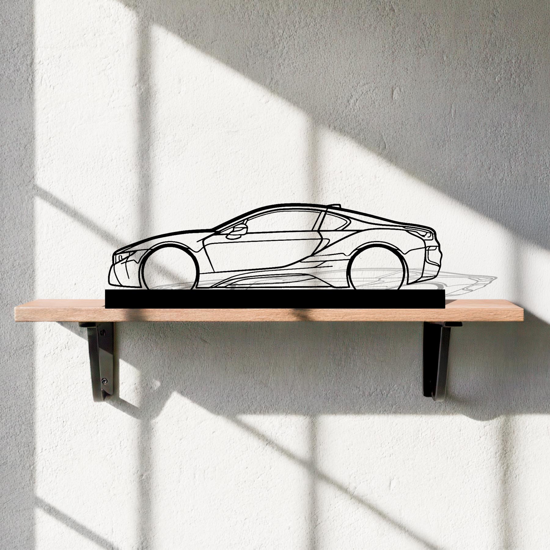 i8 Silhouette Metal Art Stand